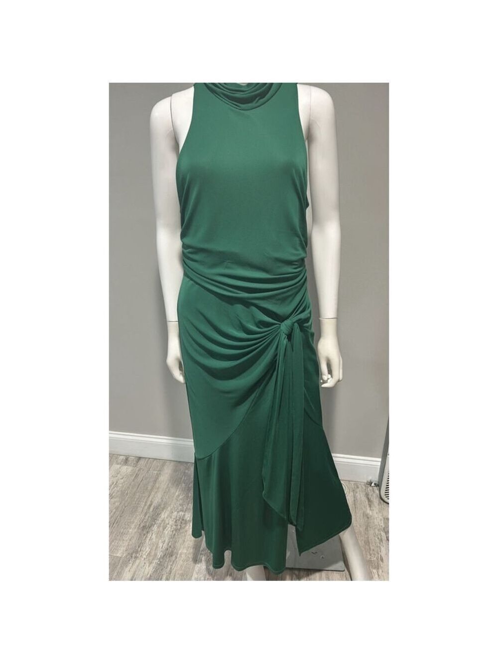 Cinq a Sept Green Rori Midi Dress Size 14 - Picture 13 of 13